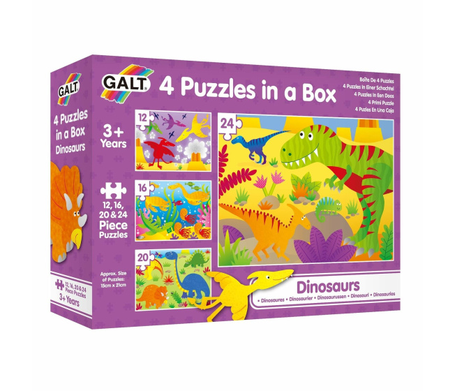 Puzzle v boxu - Dinosauři