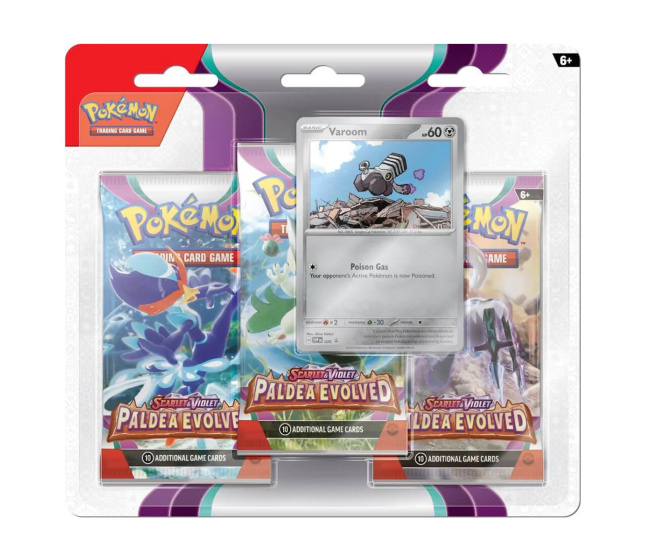 Pokémon TCG: Scarlet & Violet 2 - 3 Blister Booster