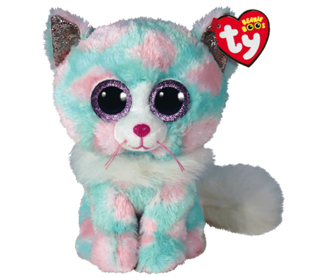 TY Beanie Boos - Plyšová kočka pastelová 15 cm