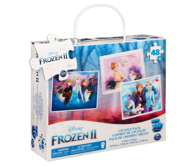 Puzzle s 3D efektem 3x 48 – Frozen II