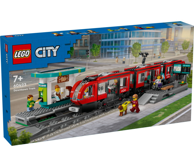 60423 Lego City – Tramvaj a zastávka v centru města