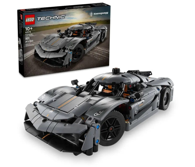 42173 Lego Technic – Šedé hyperauto Koenigsegg Jesko Absolut