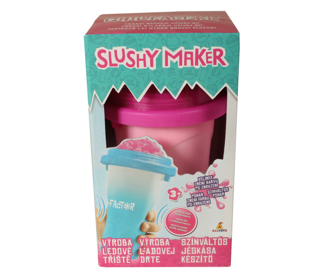 Růžový Slushy Maker - Výroba ledové tříště