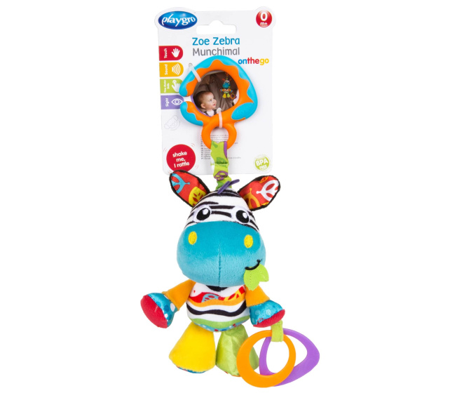 Playgro - Závěsná zebra s kousátky