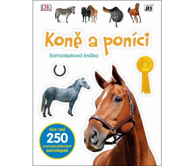 Kniha se samolepkami - Koně a poníci