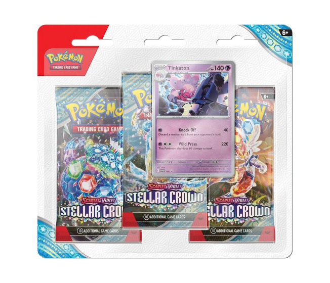 Pokémon TCG: Sv07 Stellar Crown 3 Blister Booster